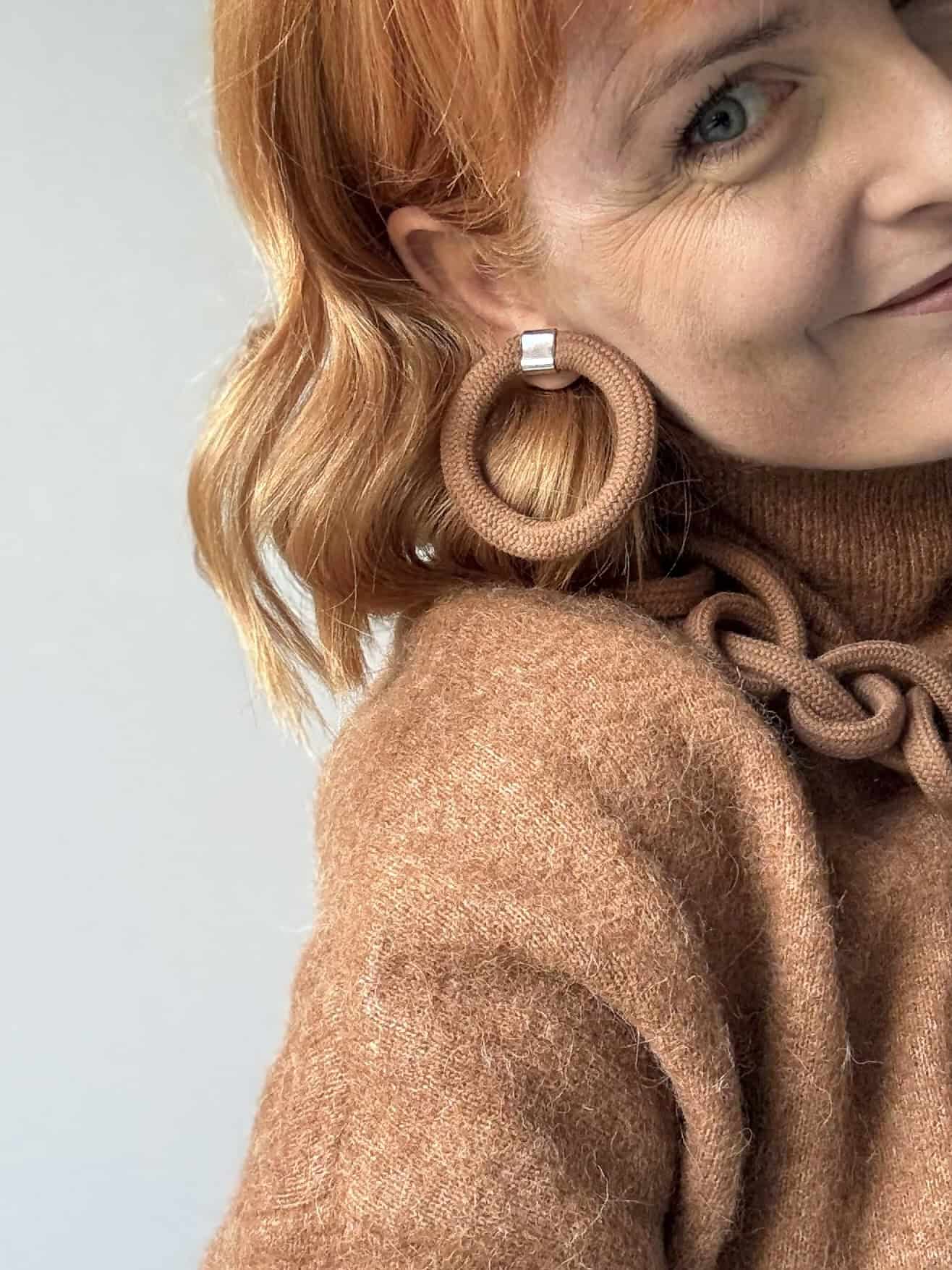 kolczyki bawełniane